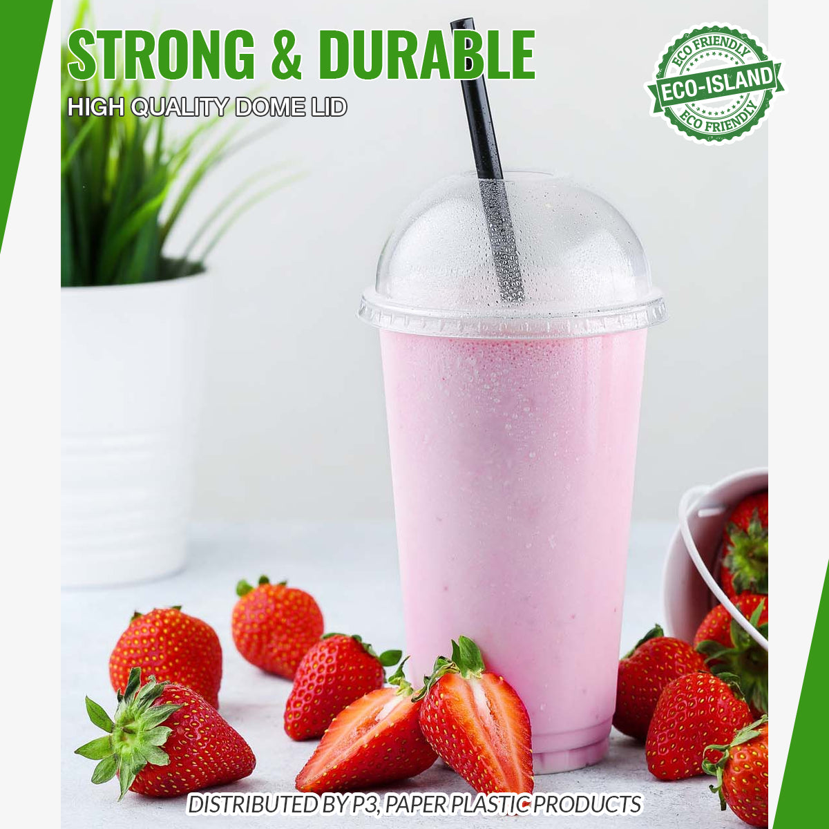 16oz Eco-Island Dome Lids 20/50