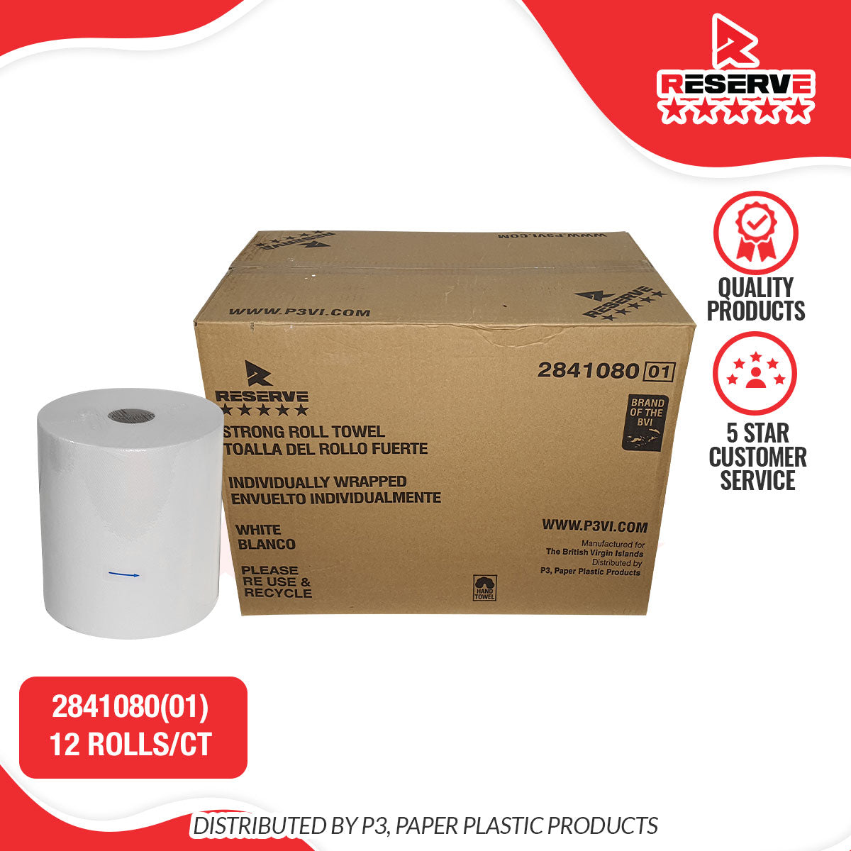 Roll Towel Reserve 12/425ft