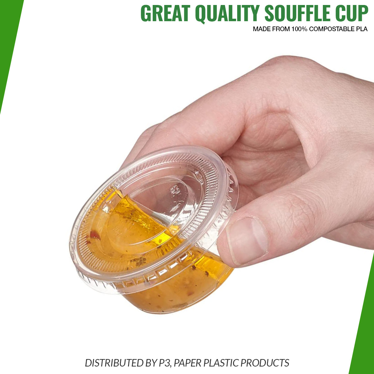 2oz Souffle Lids Eco-Island 25/100