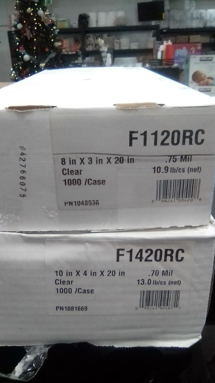 Bread Bag Fine N/Vent 8x3x20 1/1000