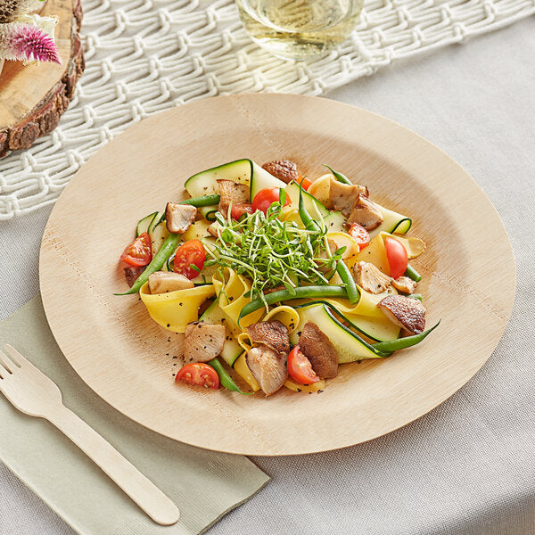 Wooden 7" Round Plates Choice 1/100