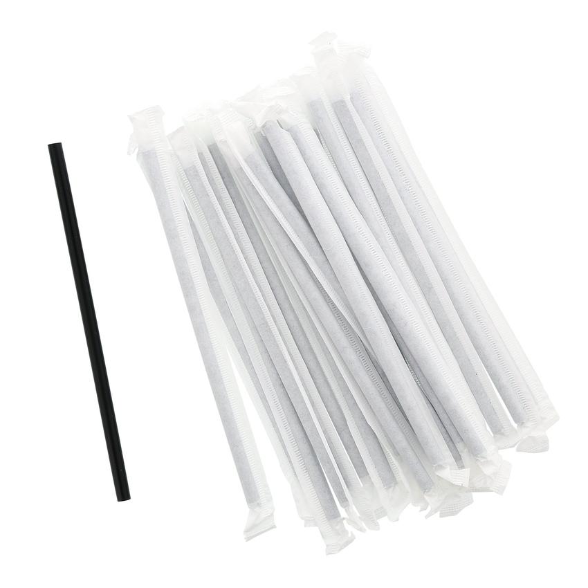Straws-Wrapped Wht 7.5" T.E 24/500