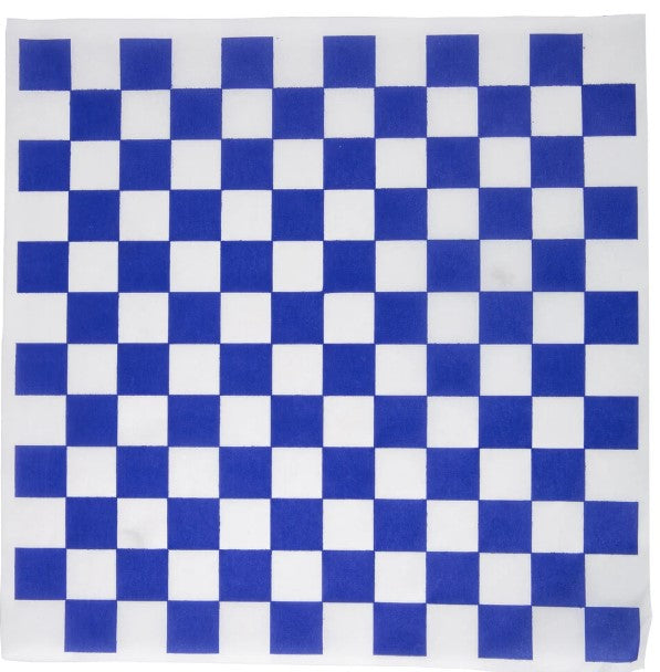 Sandwich Wrap 12"x12" Blu & Wht 5/1000