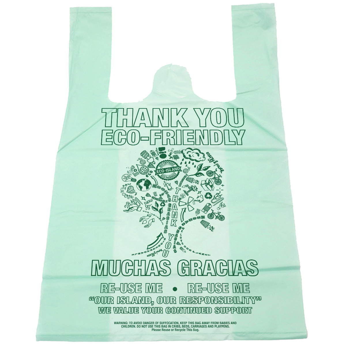 T-Shirt Bag Eco-Island Green 11