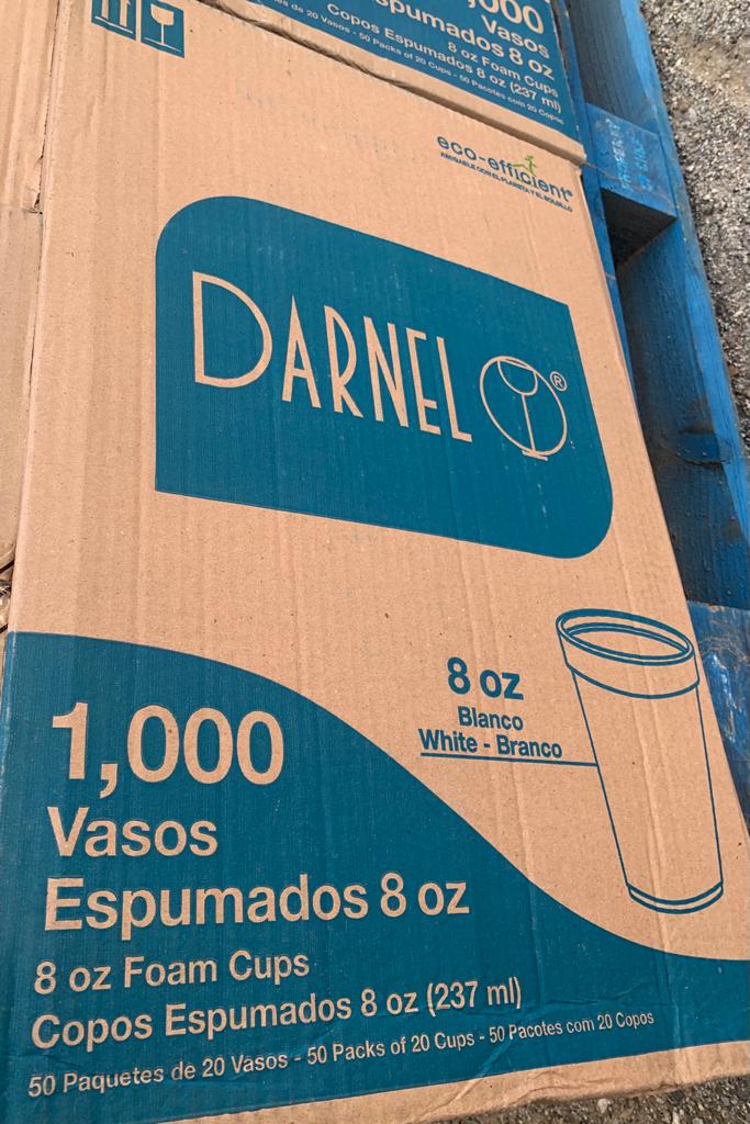 Foam Cup 8oz White Darnel Eco 50/20