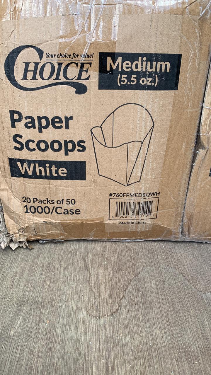 French Fries Paper Bag 5.5oz White Choice 20/50