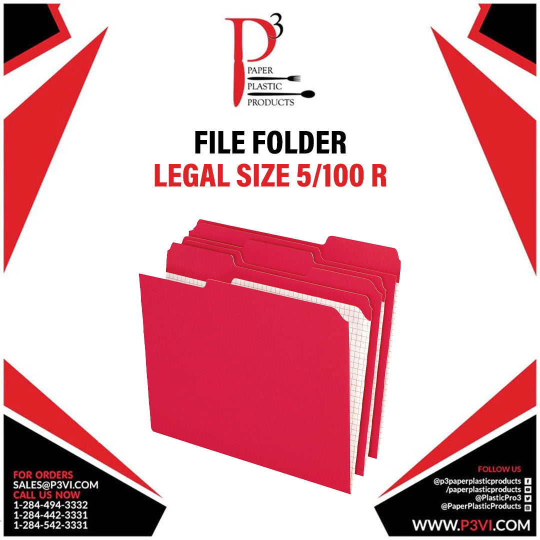 File Folder Legal Size 5/100 R