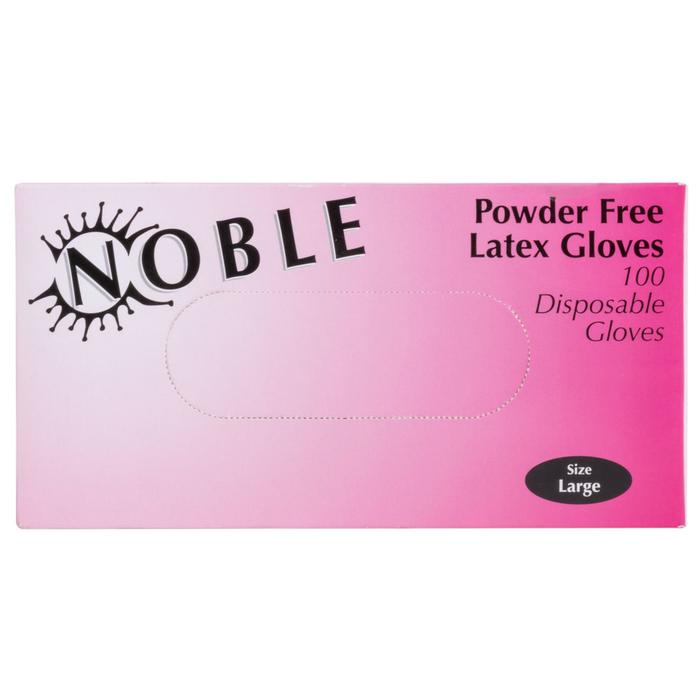 Gloves Latex Powder-Free L 5.4mil White Noble 10/100