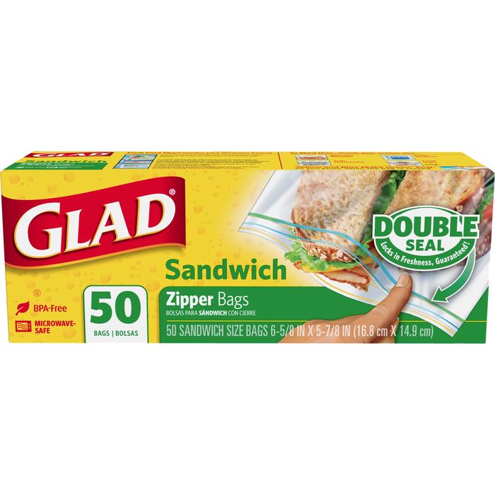 Glad Sandwich Bag 12/50ct