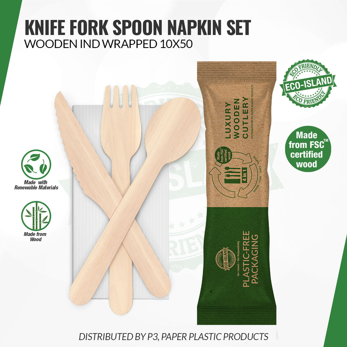 Wooden Combo 6.25" Combo (F,N,K,S) Eco-Island 1/500