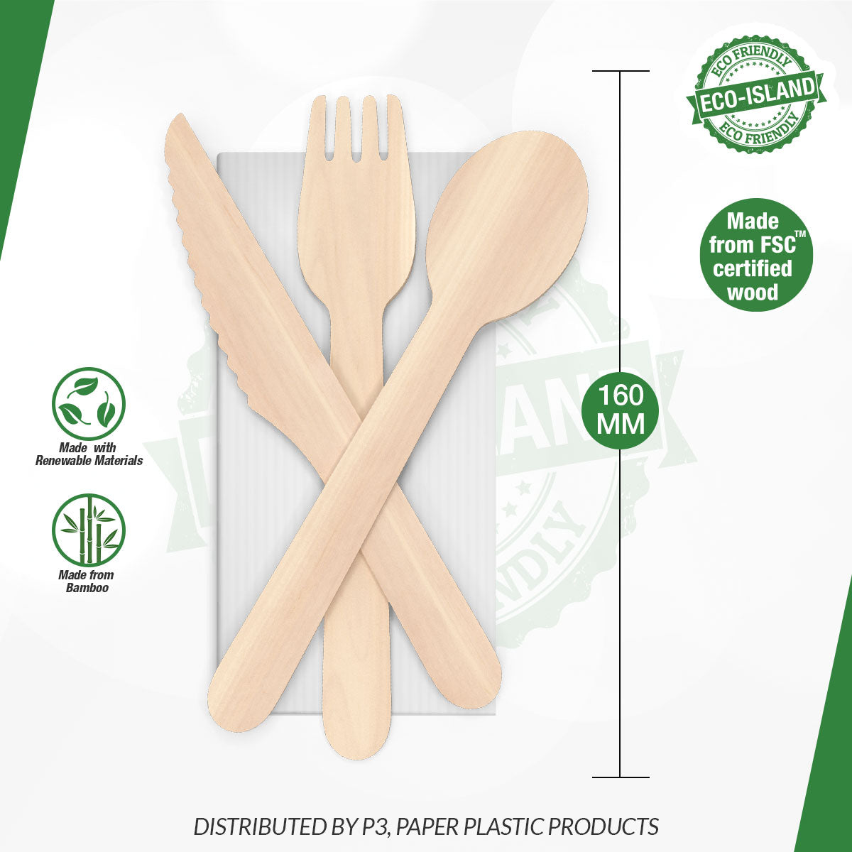 Wooden Combo 6.25" Combo (F,N,K,S) Eco-Island 1/500