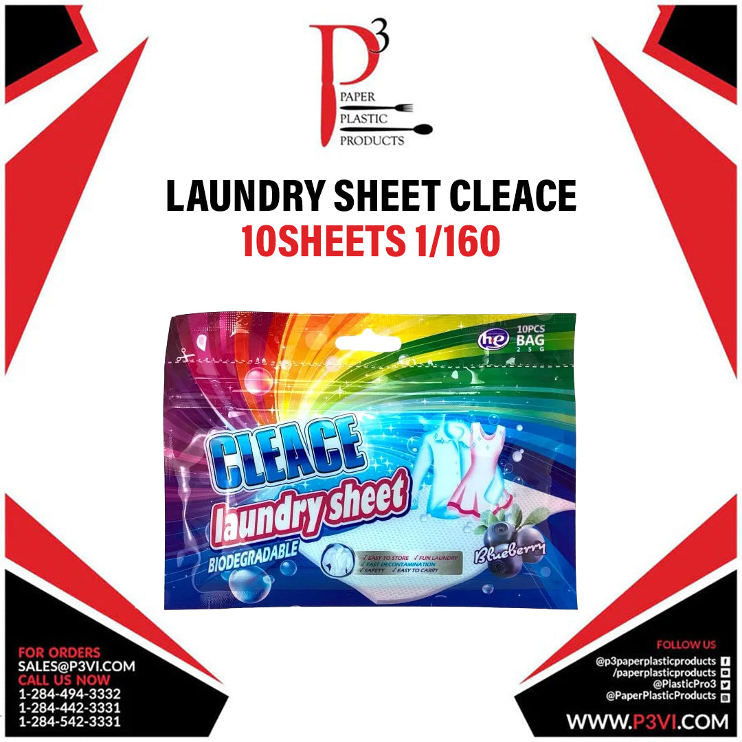 Laundry Sheet Cleace 10sheets 1/160
