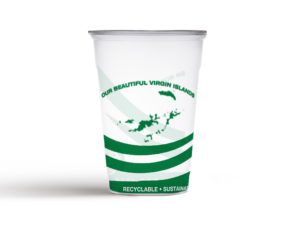Eco-Island Cold 20 packs by 50 Clear/Cold Cups BVI Print - 1000/case
