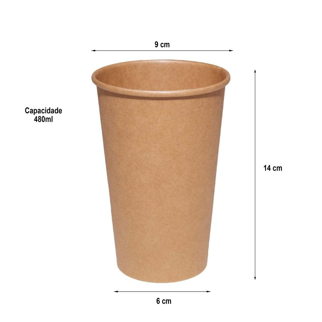 Paper Cup 16oz White 20/50