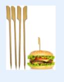 Bamboo Teppo Food Pick Paddle 6" Plain Eco-Island 100/100