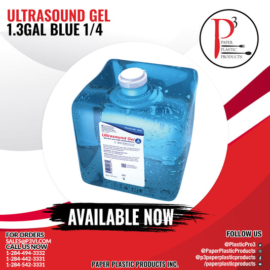 Ultrasound Gel 1.3Gal Blue 4/1