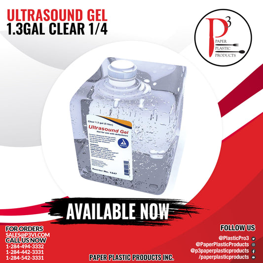 Ultrasound Gel 1.3Gal Clear 4/1