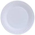 10" Round White Bagasse Plate 4/125
