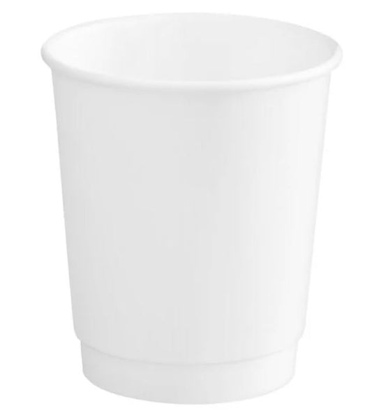 8oz Choice Paper Cup White Double Wall 10/50