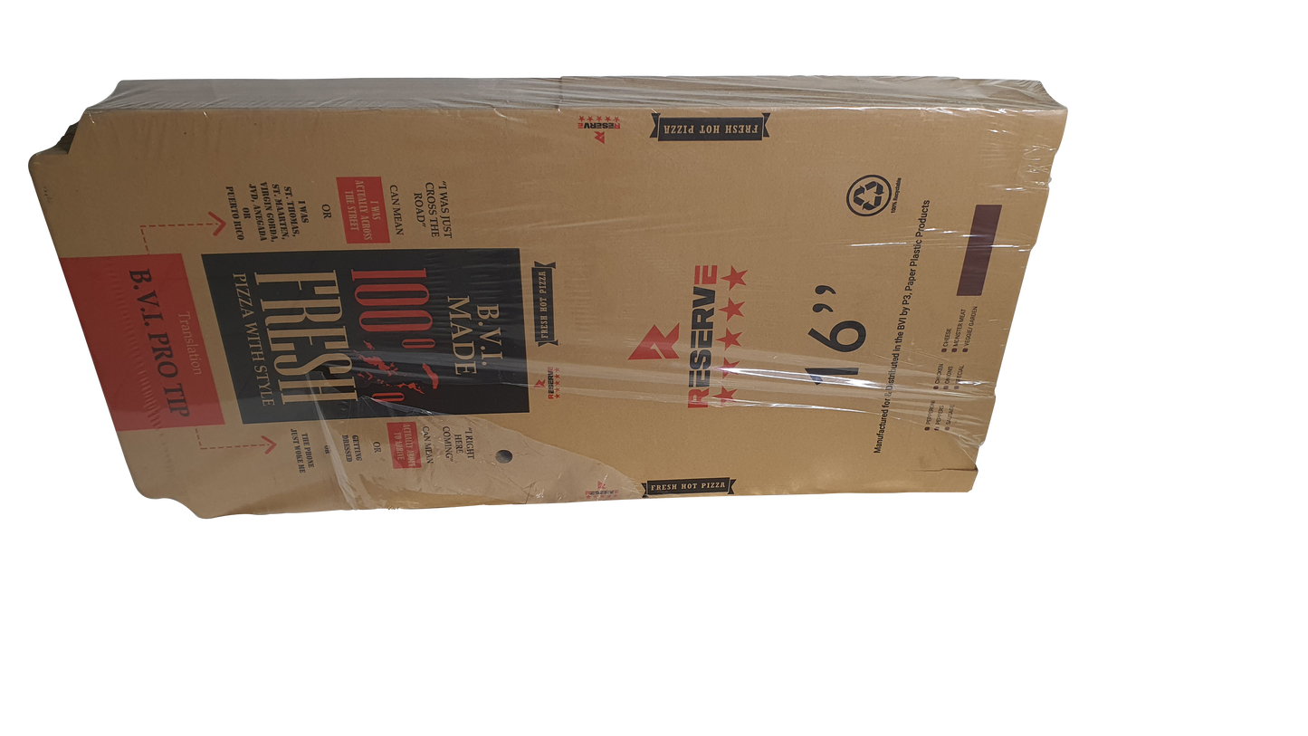 Pizza Box 16" (R+B) Recyclable 1/50