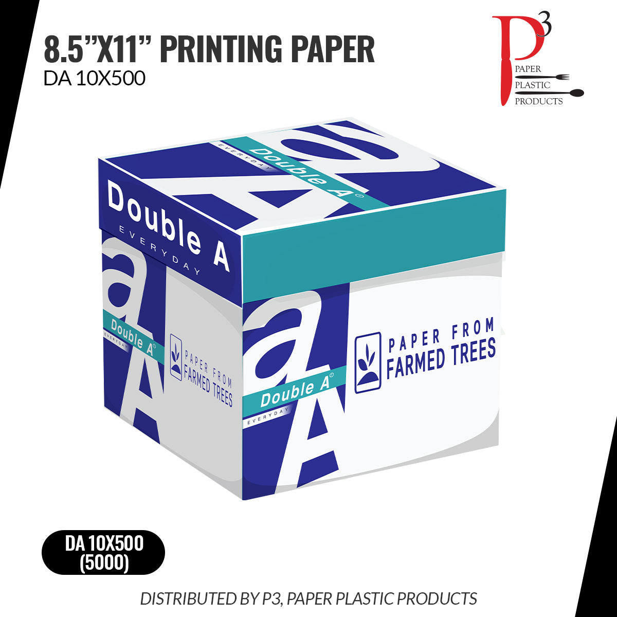 DA Printing Paper 8.5” x 11” & 8.5” x 14” - 10 REAMS / 5000 SHEETS