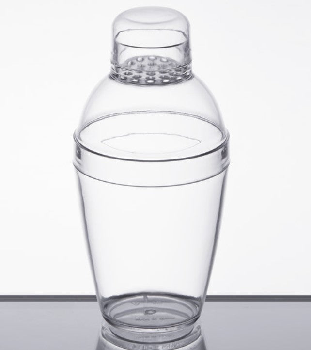Disposable 10oz Clear Plastic Shaker 24/1