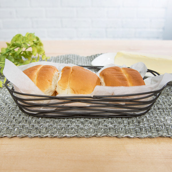 Serving Basket blk Wire 3 1/2"x5 1/8" Tablecraft 1/1