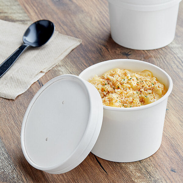 Soup Bowl Paper w/ paper lids 12oz Choice 10/25