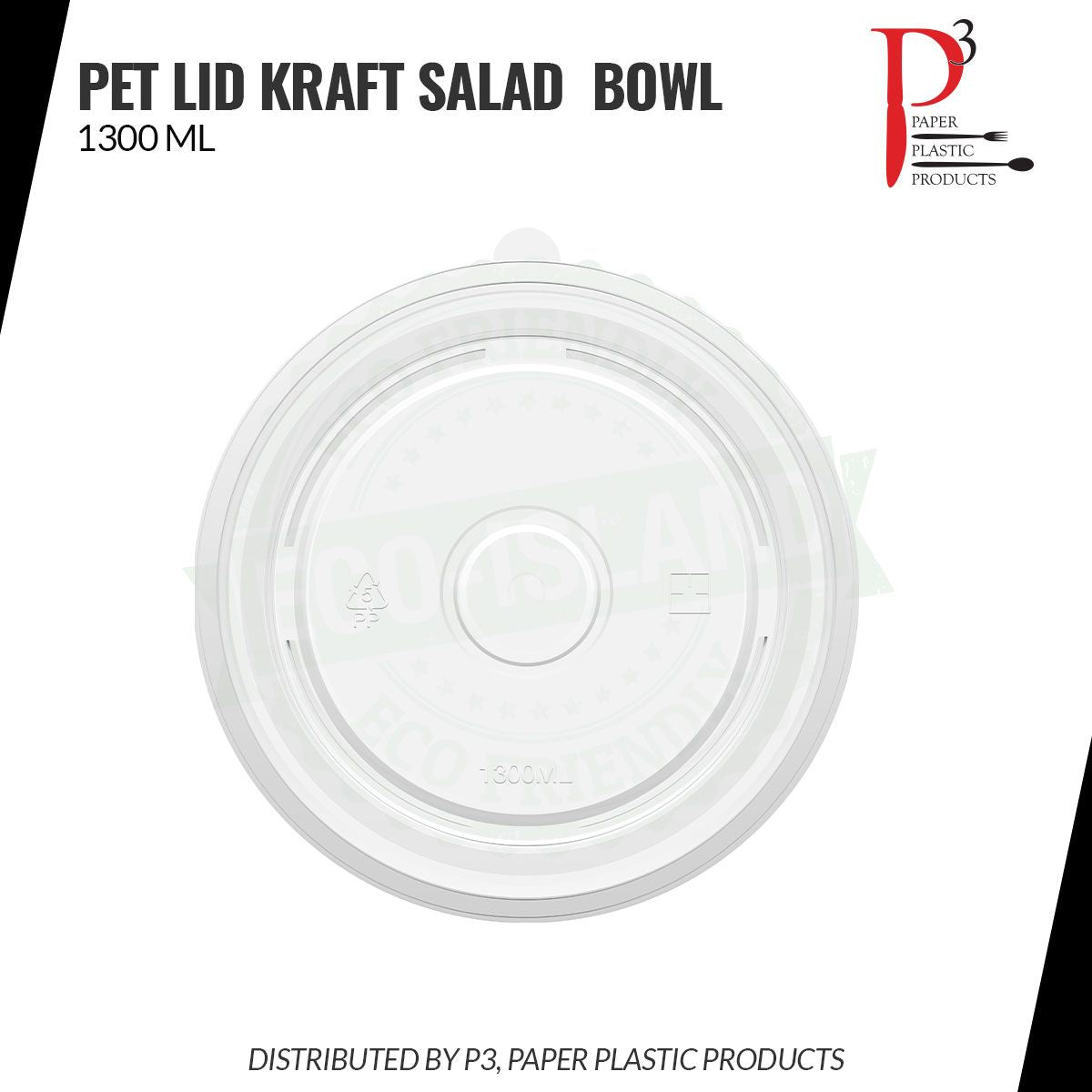 Soup Bowl Lid PET 44oz Reserve 6/50