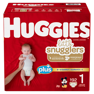 Diaper L. Snugglers SZ1 1/192ct