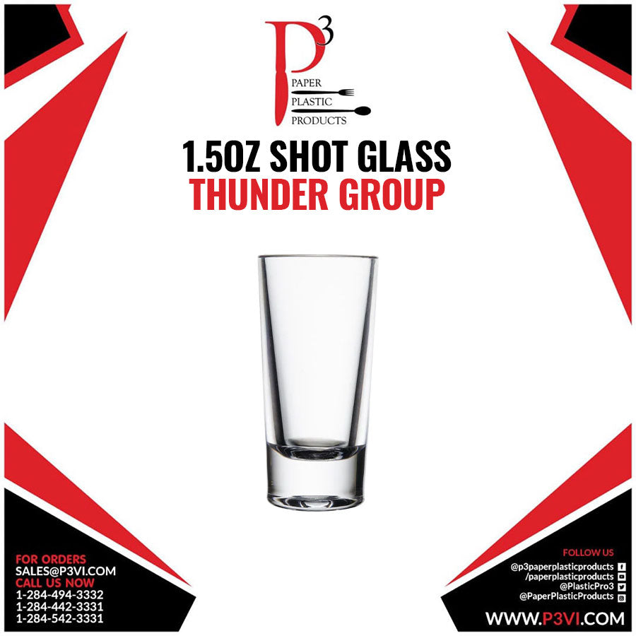 1.5oz Shot Glass Thunder Group 1/100