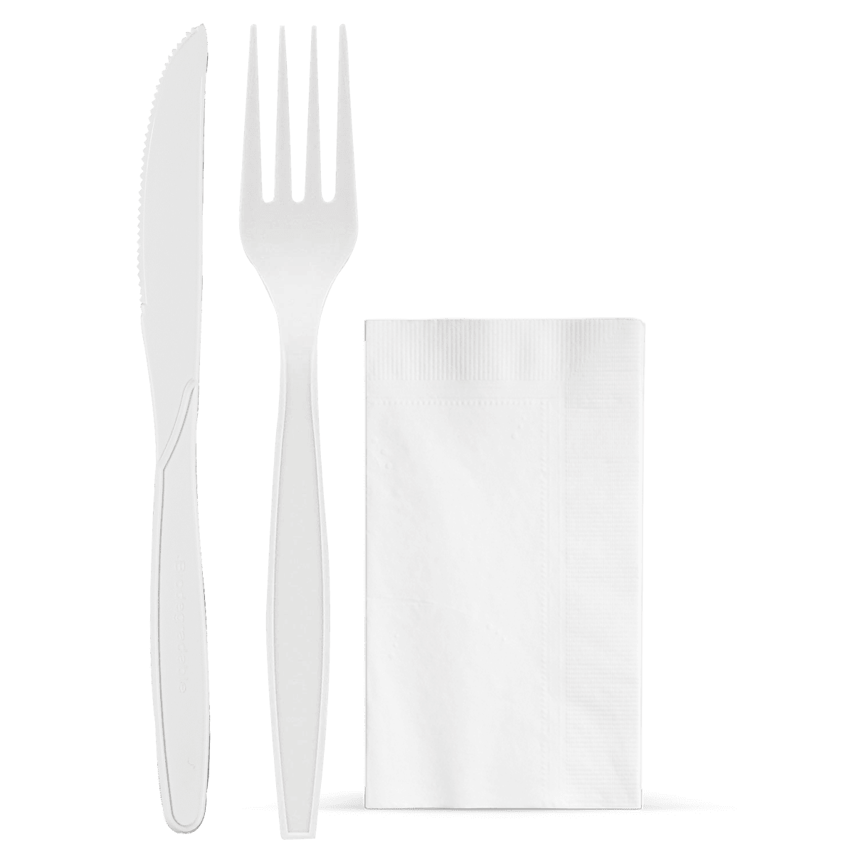 Wrapped Eco-Island Combo Knife, Fork & Napkin 5/100