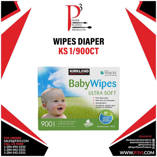 Wipes Diaper KS 1/900ct