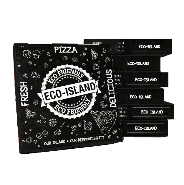 Pizza Box 14" Eco-Island BL 1/50