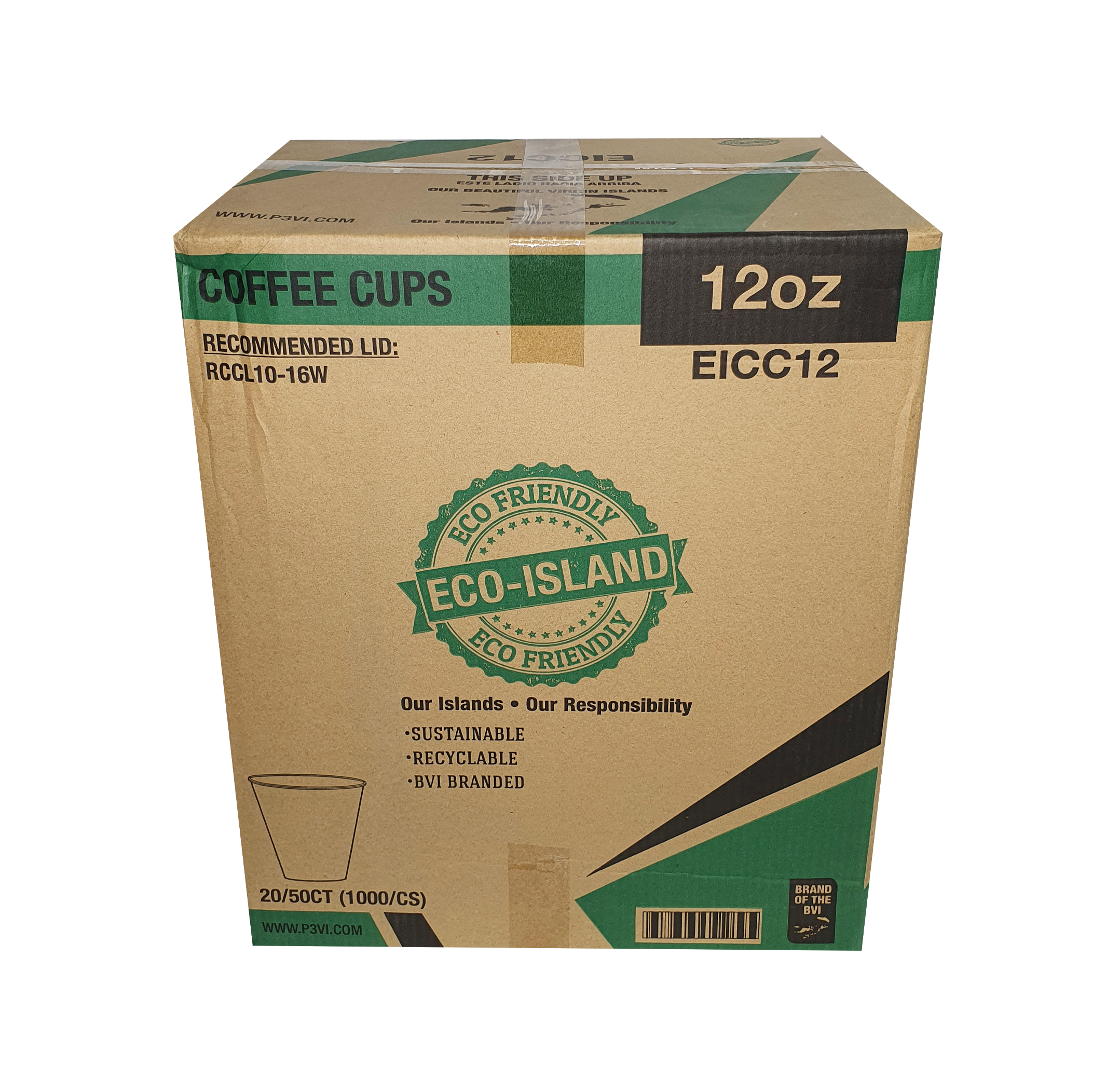 12oz Eco-Island Paper Cup 20/50