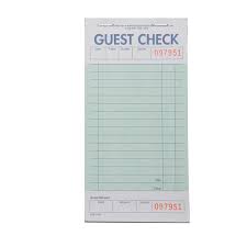 Guest Check W/Bottom Guest Rece - P3, Paper Plastic Products Inc.