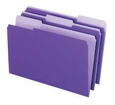 File Folder Legal Size 5/100 Violet
