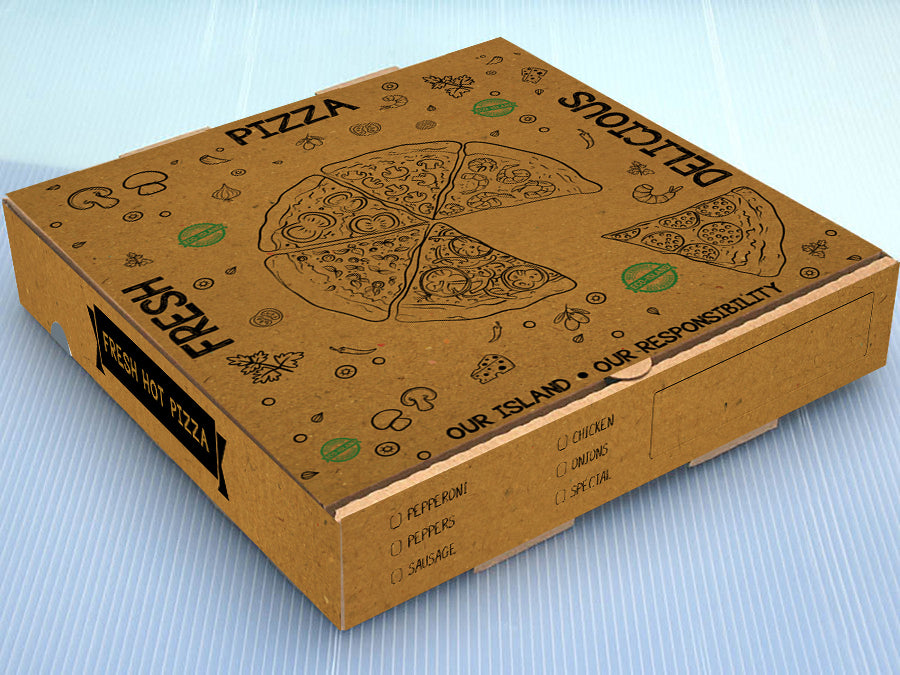Pizza Box 10" Eco-Island BR 1/50