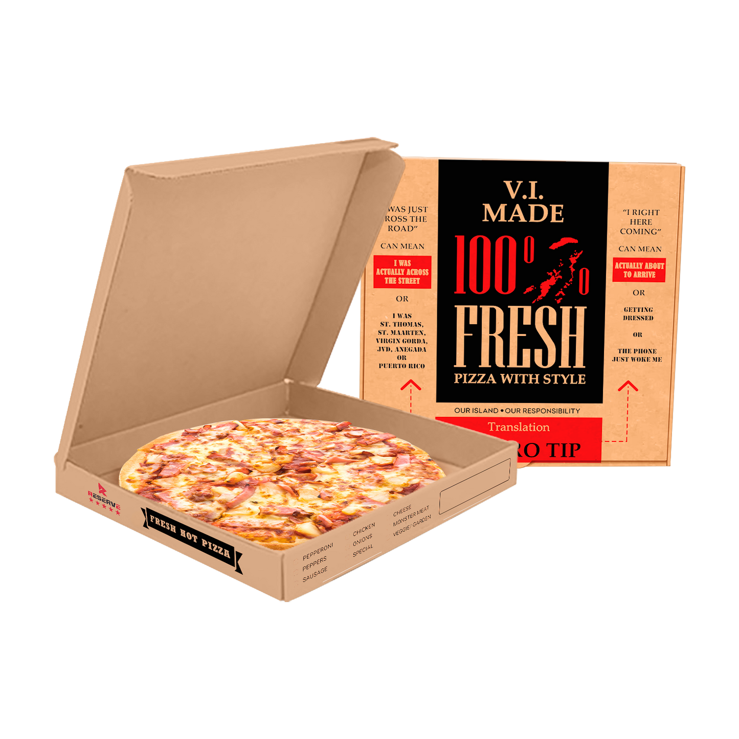 Pizza Box Reserve 1/50 (Island Quotes)
