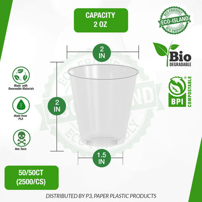 2oz Shot Cups Eco-Island 50/50
