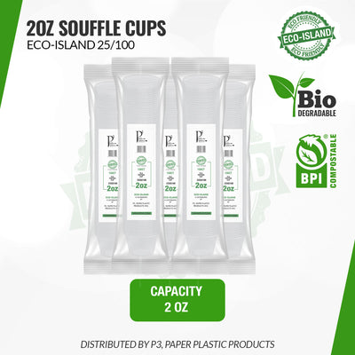2oz Souffle Lids Eco-Island 25/100 - Secondary Image