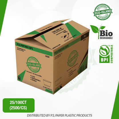 2oz Souffle Lids Eco-Island 25/100