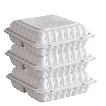 8x8 Degradable PP Reserve Tray 4x50 | 1 Compartment & 3 Compartment