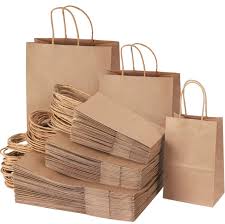 Handle Bags Plain Brown 5/50 | #45 & #35