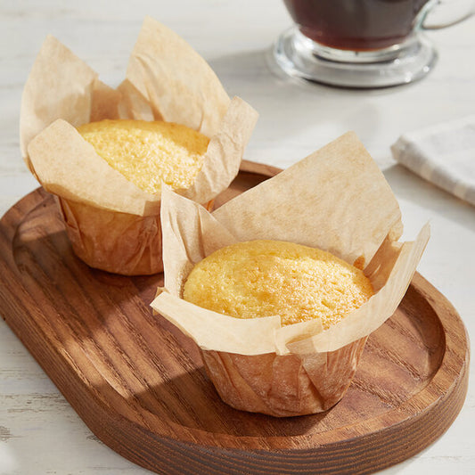 Cupcake Baking Cup Natural Kraft 2"x 3 1/4" Baker's Mark 10/100