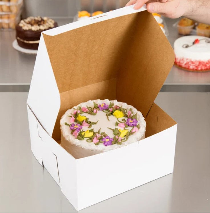 Cake Box 10"x 10"x5" White 1/100