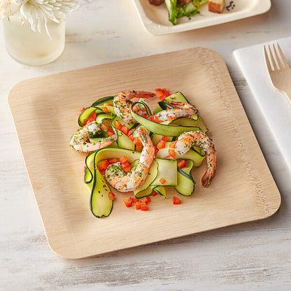 Wooden 7" Square Plates Choice 1/100