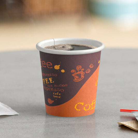 Paper Cup 4oz Coffee Print Choice 20/50
