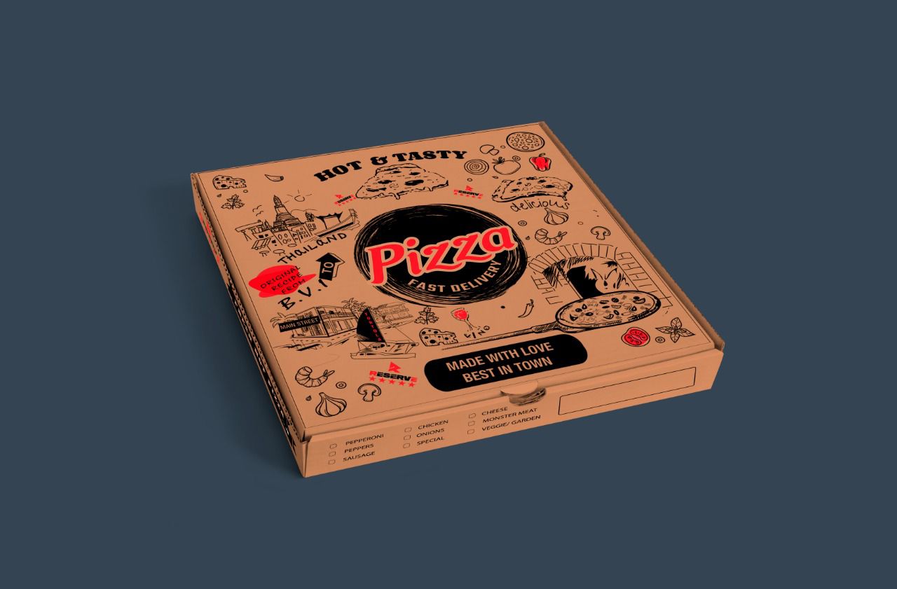 Pizza Box 12" Reserve 1/50 (BVITOTHAI)