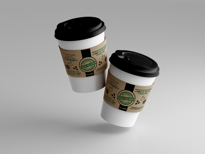 Coffee Sleeves 12-20oz Bwn Eco-Island 40/50